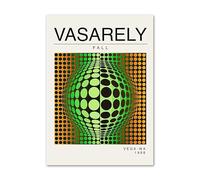 LHHJF LJHFA Affiche Victor Vasarely Peinture visuelle Optique sur Toile Victor Vasarely Art Mural et Impressions Nordic Home Décor 40x60cmx1 sans Cadre