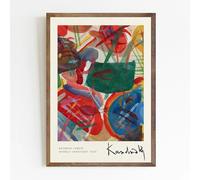 LHHJF LJHFA Affiche Wassily Kandinsky Œuvres d’art colorées Peinture murale Wassily Kandinsky Peinture et estampes Décoration de la salle de maison 50x70cm Sans cadre