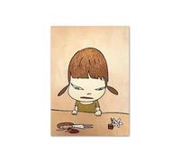 LHHJF LJHFA Affiche Yoshitomo Nara Poupée Fantastique Art Murale Peinture et Impressions sur Toile de Yoshitomo Nara Décor de la Salle de Famille Kawaii 40x60cmx1 sans Cadre