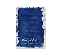 LHHJF LJHFA Affiche Yves Klein Géométrie Bleue Blocs d’Art Mural Peinture et Impressions sur Toile Yves Klein Décoration de Salon Nordique 50x70cm sans Cadre