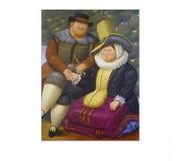 LHHJF LJHFA Affiches célèbres de Fernando Botero Portraits drôles Peinture murale de Fernando Botero Peinture et impressions Décoration intérieure 40x60cm Sans cadre