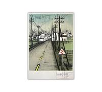 LHHJF LJHFA Affiches de Buffet Bernard《The Road 1961》 Art Mural Bernard Buffet Peinture et Impressions Décor du Salon de la Maison 40x60cmx1 sans Cadre