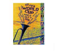 LHHJF LJHFA Affiches de la Coupe du Monde de Football Football Sport Peinture sur Toile Art Mural Abstrait Coupe du Monde de Football Impressions Décoration intérieure Photo 50x70cmx1 sans Cadre