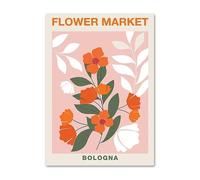 LHHJF LJHFA Affiches du marché aux Fleurs Art Mural Abstrait coloré Pastel et Impressions Peinture sur Toile du marché aux Fleurs Photos de décoration intérieure 40x60cmx1 sans Cadre