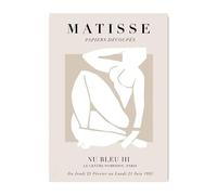 LHHJF LJHFA Affiches du musée Henri Matisse Feuilles de Corail Lignes Art Mural Henri Matisse Peinture sur Toile et Impressions Décoration d'intérieur Moderne Image 50x70cmx1 sans Cadre