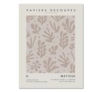 LHHJF LJHFA Affiches du musée Henri Matisse Feuilles de Corail Lignes Art Mural Henri Matisse Peinture sur Toile et Impressions Décoration d'intérieur Moderne Image 50x70cmx1 sans Cadre
