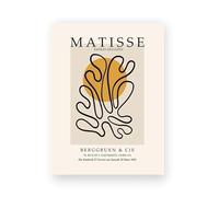 LHHJF LJHFA Affiches du musée Henri Matisse Feuilles de Corail Lignes Art Mural Henri Matisse Peinture sur Toile et Impressions Décoration d'intérieur Moderne Image 50x70cmx1 sans Cadre