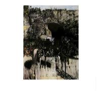 LHHJF LJHFA Affiches esthétiques de Francis Bacon Figures abstraites Peinture Murale de Francis Bacon Peinture et Impressions de décoration intérieure 50x70cmx1 sans Cadre