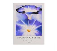 LHHJF LJHFA Affiches Georgia O’Keeffe Art mural des Morning Glories bleu Estampes O’Keeffe Fleurs peinture sur toile Photos de décoration intérieure 40x60cm Sans cadre