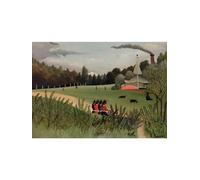 LHHJF LJHFA Affiches Vintage d’Henri Rousseau Figurines sur Toile Peinture Murale et gravures d’Henri Rousseau Décoration Murale Nordique 40x60cm sans Cadre