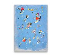 LHHJF LJHFA Affiches Wassily Kandinsky Aquarelle Simple Peinture Murale Wassily Kandinsky Peinture et estampes Décoration intérieure Image 50x70cmx1 sans Cadre