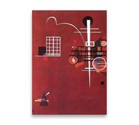 LHHJF LJHFA Affiches Wassily Kandinsky Aquarelle Simple Peinture Murale Wassily Kandinsky Peinture et estampes Décoration intérieure Image 50x70cmx1 sans Cadre