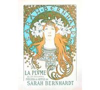 LHHJF LJHFA Alphonse Mucha Poster Woman Art Abstrait Mural Alphonse Mucha Peinture et estampes Décoration de Salon Nordique 50x70cmx1 sans Cadre