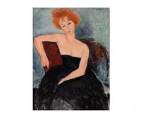 LHHJF LJHFA Amedeo Modigliani Affiche Figure Portrait Art Mural Amedeo Modigliani Peinture sur Toile Et Impressions Maison Salon Décor Photo 40x60cm sans Cadre