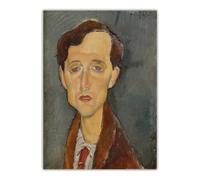 LHHJF LJHFA Amedeo Modigliani Vintage Poster《Frans Hellens》Art Mural Amedeo Modigliani Peinture sur Toile Et Impressions pour Décoration Intérieure Photo 50x70cm sans Cadre