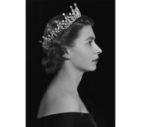 LHHJF LJHFA Angleterre Reine Portrait Elizabeth II Affiche Vintage Art Mural Reine Elizabeth II Peinture Sur Toile Et Impressions Home Decor Photo 50x70cm Sans Cadre