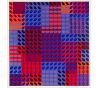 LHHJF LJHFA Aperture surréaliste de Victor Vasarely Illusion Peinture Optique sur Toile Victor Vasarely Art Mural et Impressions Décoration de Maison 60x60cm sans Cadre