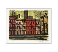 LHHJF LJHFA Bernard Buffet Affiche Paysage Architectural Art Mural Bernard Buffet Peinture sur Toile et Impressions Nordique Home Decor Photo 50x70cm sans Cadre