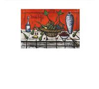 LHHJF LJHFA Bernard Buffet Affiche Vintage Nature Morte Vase Peinture Murale Bernard Buffet Peinture et Impressions Décoration Moderne 40x60cm sans Cadre