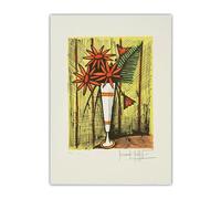 LHHJF LJHFA Bernard Buffet Affiches abstraites Bouquet de fleurs Art mural rétro Bernard Buffet Peintures sur toile Estampes Décoration intérieure Tableau 40x60cm Sans cadre