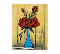 LHHJF LJHFA Bernard Buffet Esthétique Affiche Fleurs Nature Morte Art Mural Bernard Buffet Peinture sur Toile Et Impressions Décoration Intérieure Photo 50x70cmx1 sans Cadre