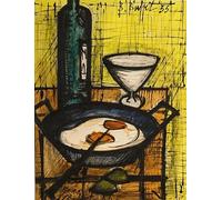 LHHJF LJHFA Bernard Buffet Poster Vintage Nature Morte Peinture Murale Bernard Buffet Peinture et Impressions Décoration Moderne 40x60cmx1 sans Cadre