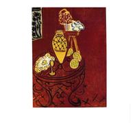 LHHJF LJHFA Cassic Henri Matisse Poster《Intérieur en Rouge Vénitien》Art Mural Et Impressions Henri Matisse Peinture sur Toile Décoration D’intérieur Photo 40x60cm sans Cadre