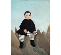 LHHJF LJHFA Célèbre Affiche d’Henri Rousseau Figurines abstraites rétro Peinture sur Toile Peinture Murale et estampes d’Henri Rousseau Décoration intérieure 40x60cm sans Cadre