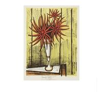 LHHJF LJHFA Célèbre Affiche de Buffet Bernard Bouquet Vintage Illustration Murale Bernard Buffet Peinture et Impressions Tableau de décoration Nordique 40x60cm sans Cadre