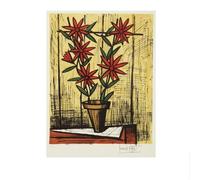 LHHJF LJHFA Célèbre Affiche de Buffet Bernard Bouquet Vintage Illustration Murale Bernard Buffet Peinture et Impressions Tableau de décoration Nordique 40x60cm sans Cadre