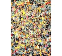 LHHJF LJHFA Célèbre Affiche de Jackson Pollock Art Abstrait Mural Peinture et estampes sur Toile de Jackson Pollock Photo de décoration intérieure Moderne 50x70cmx1 sans Cadre