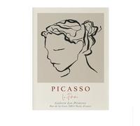 LHHJF LJHFA Célèbre Affiche de Pablo Picasso Lignes minimalistes Art Mural Pablo Picasso Peinture et Impressions Peinture Moderne de décoration intérieure 40x60cm sans Cadre