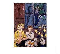 LHHJF LJHFA Célèbre Affiche Henri Matisse《Deux Jeunes Filles》Art Mural Et Impressions Henri Matisse Peinture sur Toile Nordique Home Decor Photo 40x60cm sans Cadre