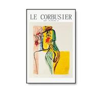 LHHJF LJHFA Célèbre Affiche Le Corbusier Art Mural Abstrait Vintage Peinture sur Toile et estampes Le Corbusier Décoration Moderne 50x70cmx1 sans Cadre
