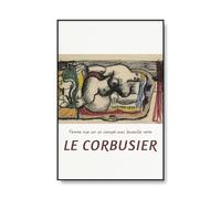 LHHJF LJHFA Célèbre Affiche Le Corbusier Art Mural Abstrait Vintage Peinture sur Toile et estampes Le Corbusier Décoration Moderne 50x70cmx1 sans Cadre