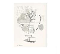 LHHJF LJHFA Célèbre Affiche Le Corbusier Cubisme Abstraction Art Mural Le Corbusier Peinture et Impressions Décoration Moderne 50x70cmx1 sans Cadre