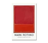 LHHJF LJHFA Célèbre Affiche Mark Rothko Colors Pictures Art Mural rétro Abstrait Mark Rothko Toile et Impressions Décoration Moderne 50x70cm sans Cadre