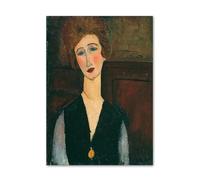 LHHJF LJHFA Célèbre Amedeo Modigliani Affiche Vintage Femmes Art Mural Amedeo Modigliani Peinture sur Toile Et Impressions pour La Maison Décor Photo 50x70cm sans Cadre
