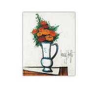 LHHJF LJHFA Célèbre Bernard Buffet Poster《Nature Morte De Fleur》Art Mural Bernard Buffet Peinture sur Toile Et Impressions Moderne Décoration D’intérieur Photo 50x70cm sans Cadre