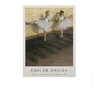 LHHJF LJHFA célèbre Edgar Degas Exposition Affiche Ballerine Art Mural Edgar Degas Peinture sur Toile Et Impressions Nordique Home Decor Photo 50x70cmx1 sans Cadre