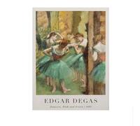 LHHJF LJHFA célèbre Edgar Degas Exposition Affiche Ballerine Art Mural Edgar Degas Peinture sur Toile Et Impressions Nordique Home Decor Photo 50x70cmx1 sans Cadre