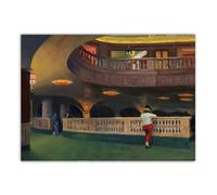 LHHJF LJHFA célèbre Edward Hopper Affiche Vie Paysage Toile Peinture Edward Hopper Art Mural Et Impressions Maison Salon Décor Photo 40x60cmx1 sans Cadre