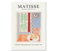 LHHJF LJHFA célèbre Henri Matisse Rétro Affiche Nature Morte Art Mural et Impressions Henri Matisse Peinture sur Toile Moderne Home Decor Photo 40x60cmx1 sans Cadre