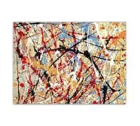 LHHJF LJHFA célèbre Jackson Pollock Affiche Abstrait Art Mural Jackson Pollock Peinture sur Toile Impressions Modernes Maison Salon décor Photo Murale 50x70cm sans Cadre