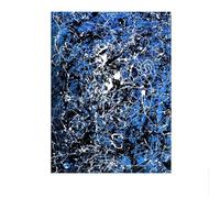 LHHJF LJHFA célèbre Jackson Pollock Affiche Abstrait Art Mural Jackson Pollock Peinture sur Toile Impressions Modernes Maison Salon décor Photo Murale 50x70cm sans Cadre