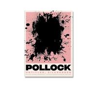 LHHJF LJHFA Célèbre Jackson Pollock Affiche Abstrait Psychédélique Art Mural Jackson Pollock Peinture sur Toile Impressions Modernes pour la décoration intérieure Photo 50x70cm sans Cadre
