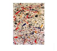 LHHJF LJHFA célèbre Jackson Pollock Affiche esthétique Art Mural Abstrait Jackson Pollock Peinture sur Toile Impressions Modernes Décoration intérieure Photo Murale 50x70cm sans Cadre
