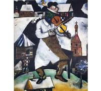 LHHJF LJHFA célèbre Marc Chagall Surréalisme Affiche Le Fiddler Art Mural Marc Chagall Peinture sur Toile Et Impressions Nordique Home Decor Photo 60x70cm sans Cadre