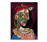 LHHJF LJHFA célèbre Pablo Picasso Affiche Abstrait Vintage Wall Art Pablo Picasso Peinture sur Toile Et Impressions Maison Salon Décor Photo 50x70cmx1 sans Cadre