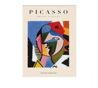 LHHJF LJHFA célèbre Pablo Picasso Surréalisme Affiche Abstrait Art Mural Pablo Picasso Peinture sur Toile Et Impressions Nordique Home Decor Photo 50x70cm sans Cadre